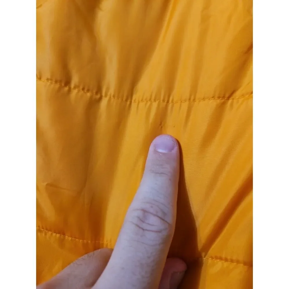North Face Brecon Jacket Zinnia Yellow Orange Men's Size Small Puffer Winter‎